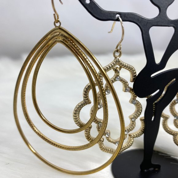 Pair of Boho Themed Dangle & Drop Earrings - Picture 3 of 7